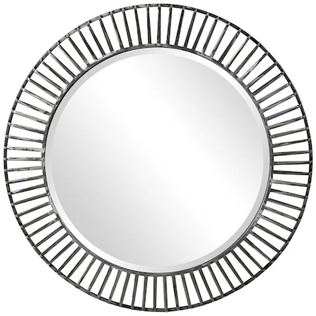 Schwartz Metal Round Mirror